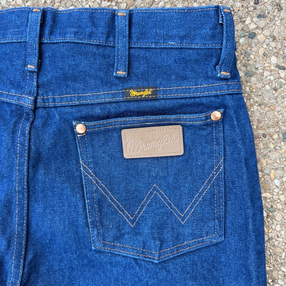 Wrangler 936DEN Cowboy Cut Slim Fit Jeans Mens 33x34 Blue Denim Western Pants